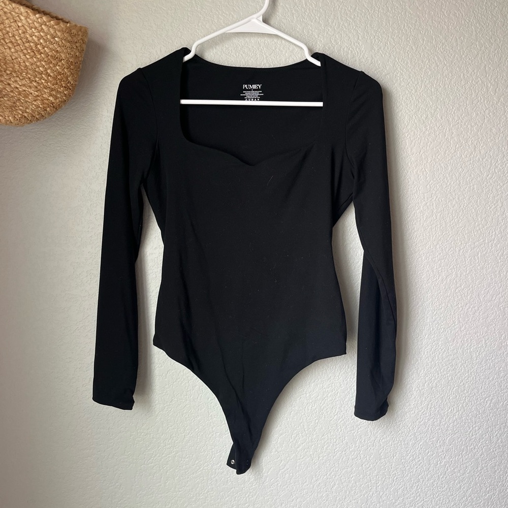 Black Long Sleeve Bodysuit